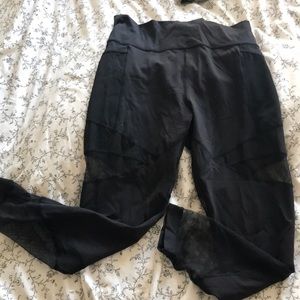 Lululemon Leggings with mesh cut outs